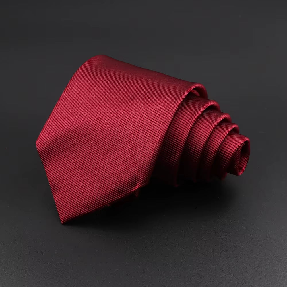 Classic Silk Men Plaid Neck Ties 8Cm Striped Tie for Men Formal Wear Business Suit Wedding Party Gravatas Male Gift Accessory