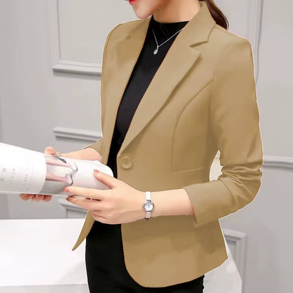 Black Women Blazer 2025 Formal Slim Blazers Lady Office Work Suit Pockets Jackets Coat Female Wine Notched Blazer Jackets Femme
