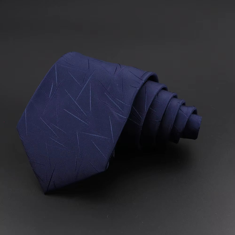 Classic Silk Men Plaid Neck Ties 8Cm Striped Tie for Men Formal Wear Business Suit Wedding Party Gravatas Male Gift Accessory