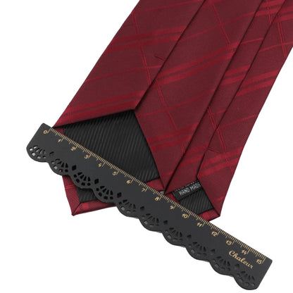 Classic Silk Men Plaid Neck Ties 8Cm Striped Tie for Men Formal Wear Business Suit Wedding Party Gravatas Male Gift Accessory