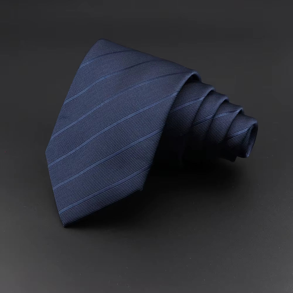 Classic Silk Men Plaid Neck Ties 8Cm Striped Tie for Men Formal Wear Business Suit Wedding Party Gravatas Male Gift Accessory