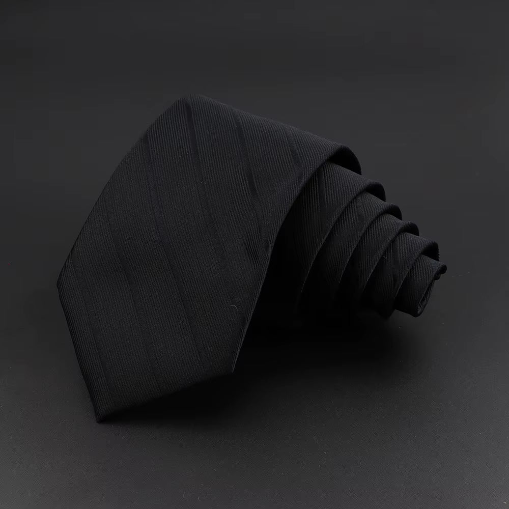 Classic Silk Men Plaid Neck Ties 8Cm Striped Tie for Men Formal Wear Business Suit Wedding Party Gravatas Male Gift Accessory