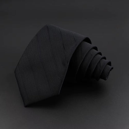Classic Silk Men Plaid Neck Ties 8Cm Striped Tie for Men Formal Wear Business Suit Wedding Party Gravatas Male Gift Accessory