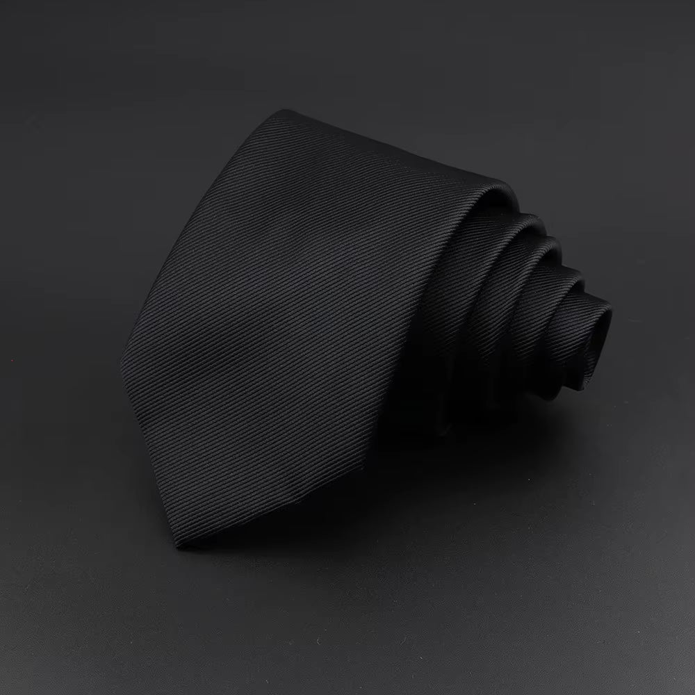 Classic Silk Men Plaid Neck Ties 8Cm Striped Tie for Men Formal Wear Business Suit Wedding Party Gravatas Male Gift Accessory