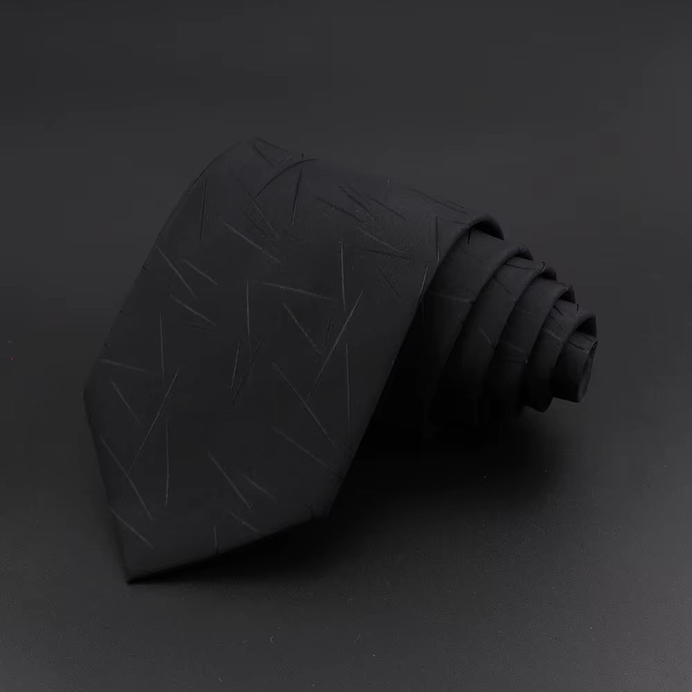 Classic Silk Men Plaid Neck Ties 8Cm Striped Tie for Men Formal Wear Business Suit Wedding Party Gravatas Male Gift Accessory