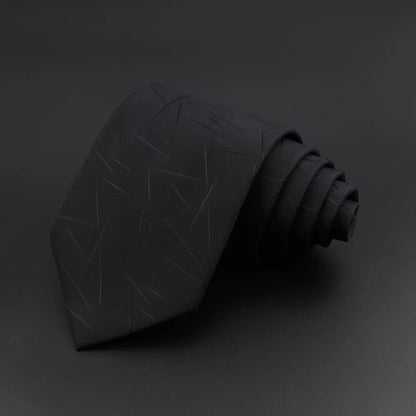 Classic Silk Men Plaid Neck Ties 8Cm Striped Tie for Men Formal Wear Business Suit Wedding Party Gravatas Male Gift Accessory